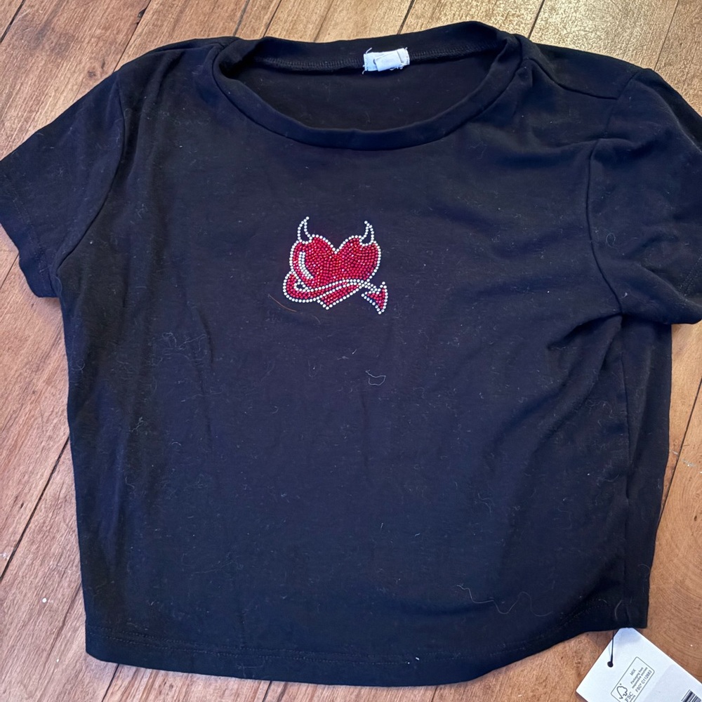 Garage Black and Red Short Sleeve Tee